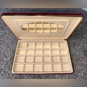 Vintage red jewelry box